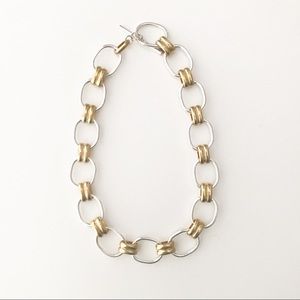 Two tone chain necklace